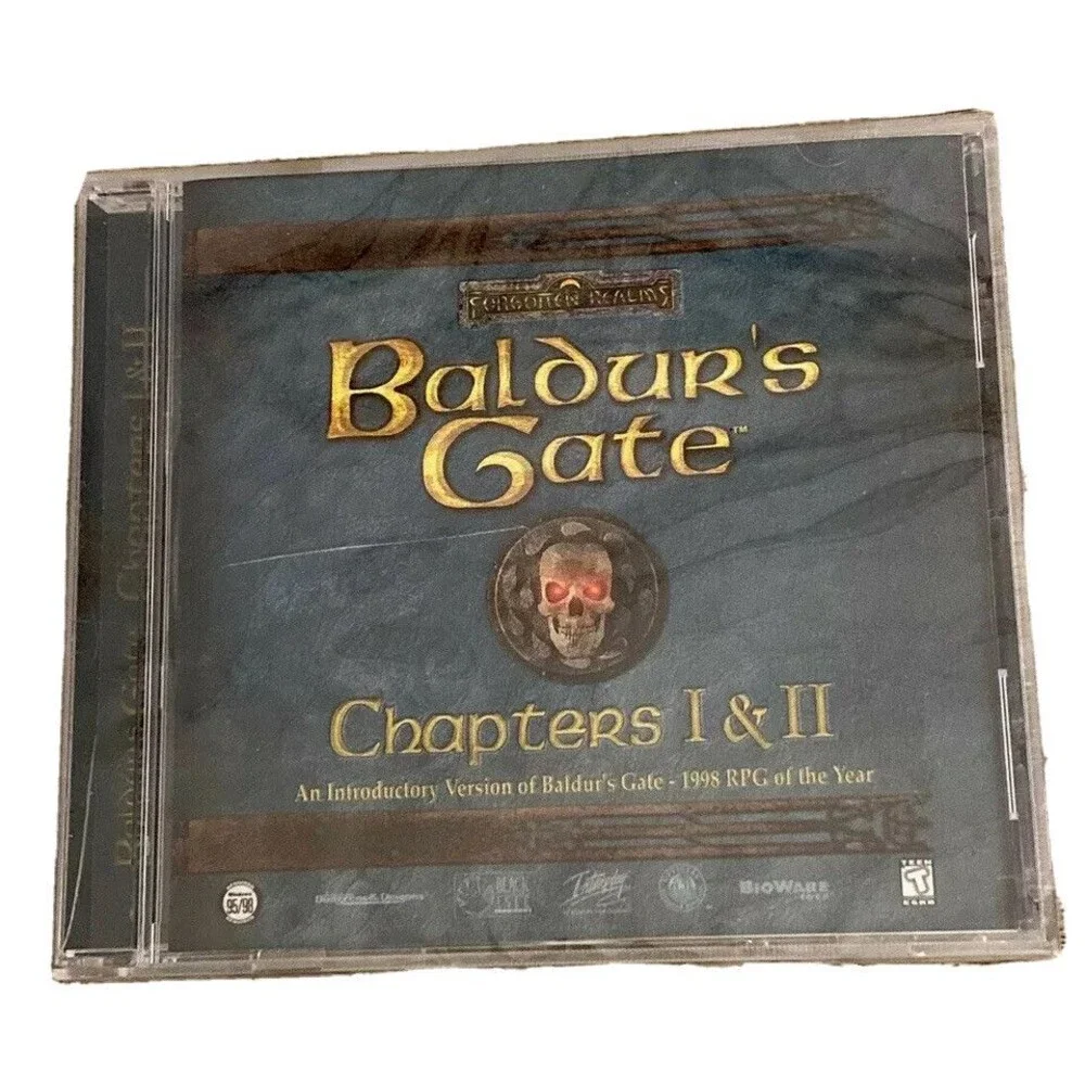 Vtg New Baldur’s Gate RPG Game PC D & D Fantasy Chapters 1 & 2 Forgotten Realms